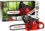 Dječja realistična velika motorna pila sa zvukom - crvena