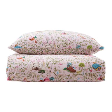 BELLE & BOO Pamučna dječja posteljina za dječji krevetić 120x150 cm, ružičasta Fairytale