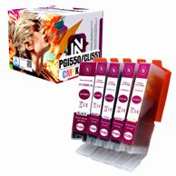 INKDIGO Komplet tinti PGI550 CLI551 za Canon Pixma IP7240 IX6820 MG5450, crna, cijan, magenta, žuta