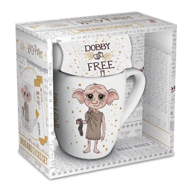 Šalica Harry Potter Dobby, 315 ml + čarape