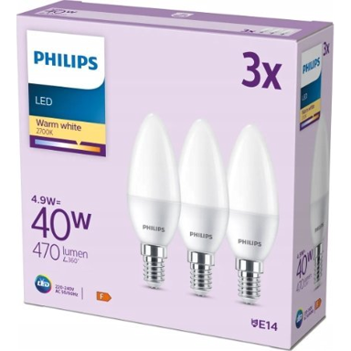 PHILIPS LED žarulja 8719514460010 E14 4,9 W 2700 K, toplo bijela