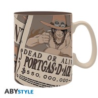ABYSTYLE Šalica One Piece Wanted Ace, 460ml