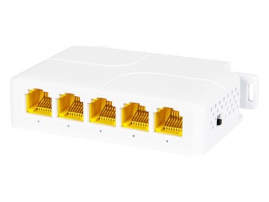 Blow poe extender, 5-portni, 1000 mb/s