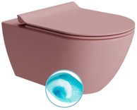 GSI WC školjka zidna PURA, swirlflush, 36x55 cm, blush dual-mat