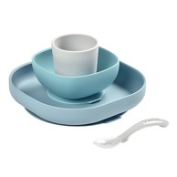 BEABA Silikonski set za jelo 4-djelni, džungla