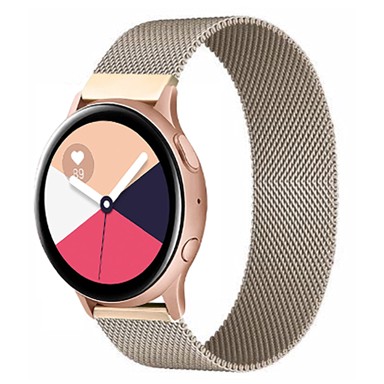 Metalna magnetna narukvica Milanska petlja, remen za sat (20 mm, QUICK FIT) - Zlatna