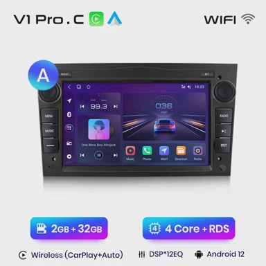 Multimedija uređaj, Android za Opel/Vauxhall Astra, Corsa, Vectra, V1C, 2GB/32GB, A