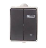 EMOS Zidni prekidač A1398.1 No.5 IP54