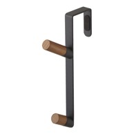 YAMAZAKI Crna metalna vješalica za vrata 1,5 cm, Tower