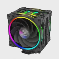AKASA Hladnjak za procesor H4 Plus s AR12 Reverse Blade ventilatorom