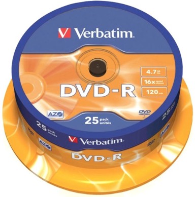 VERBATIM DVD-R, 25 komada