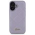 GUESS Maskica za Apple iPhone 16 s tvrdim metalnim logotipom, svijetlo ljubičasta