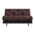 KARUP DESIGN Tamno smeđa sklopiva sofa 140 cm Roots Black Night, 140x105x85 cm