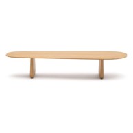 KAVE HOME Stolić za kavu Pirita 64x146 cm od punog hrasta prirodni