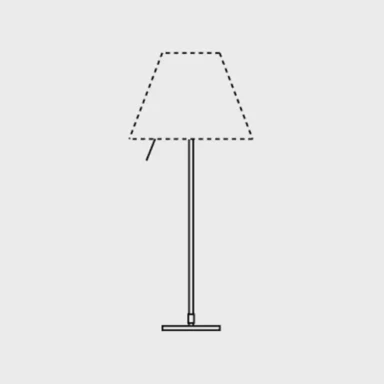 Stolna lampa Costanza D13if E27, aluminij, bez sjenila