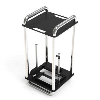 STREACOM Kućište DA6, otvorenog principa, mini tower, Mini-ITX, krom