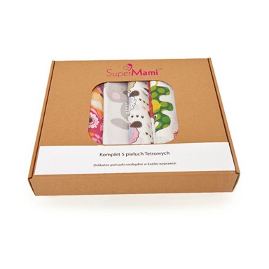 Set od 5 pelena SUPERMAMI ŠARENE