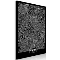 Slika Dark Map of Paris Vertical 60x90