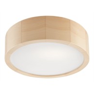 LAMKUR Stropna svjetiljka sa staklenim sjenilom Eveline, ø 27 cm, svjetlo smeđa