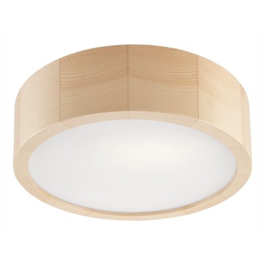 LAMKUR Stropna svjetiljka sa staklenim sjenilom Eveline, ø 27 cm, svjetlo smeđa