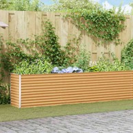 Povišena vrtna gredica, 582 x 50 x 68 cm, pocinčani čelik