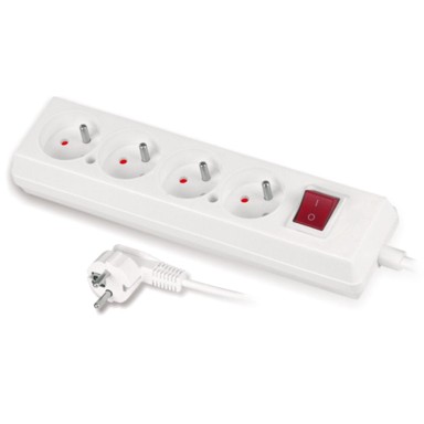 PLASTROL Fiksni produžni kabel, 4 utičnice, 5 m, s uzemljenjem