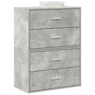 Ormari s 2 ladice 2 kom boja hrast 60x31x40cm konstruirano drvo