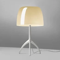 FOSCARINI Stolna lampa Lumiere Grande E27, bijelo-svijetložuta
