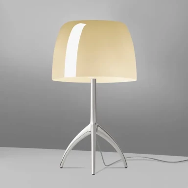 FOSCARINI Stolna lampa Lumiere Grande E27, bijelo-svijetložuta