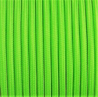 Dekorativni kabel, tekstilni 2×0.75, zeleni, 10 m