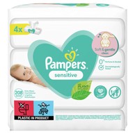 PAMPERS Vlažne maramice Sensitive, 4x52 kom