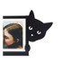 BALVI Crni metalni stojeći okvir 36x16 cm Hidden Cat 