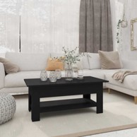 Stolić za kavu 102x55x42 cm, konstruirano drvo, crni