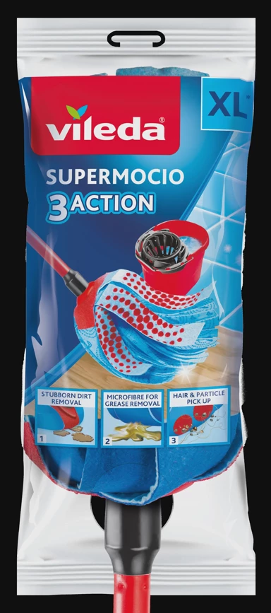 VILEDA Mop 3-Action Velour 3D Rese