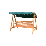 ROJAPLAST Zelena/smeđa vrtna ljuljačka od masivnog drveta Eden