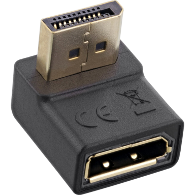 INLINE DisplayPort adapter, crni