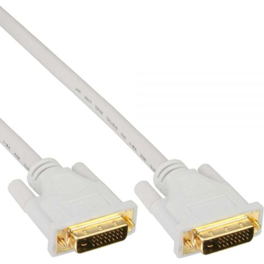 INLINE DVI-D M-M kabel, 2 m, bijeli