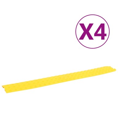 Rampe za zaštitu kabela, žute, 4 kom, 98.5 cm