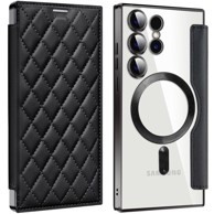 Preklopna maskica novčanik za Samsung Galaxy S24 Ultra, MagSafe, crna