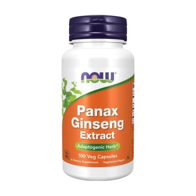 NOW Ekstrakt ginsenga Panax, 100 kapsula