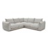 BOBOCHIC PARIS Svijetlo siva kutna garnitura Ernest, 254x254x86 cm