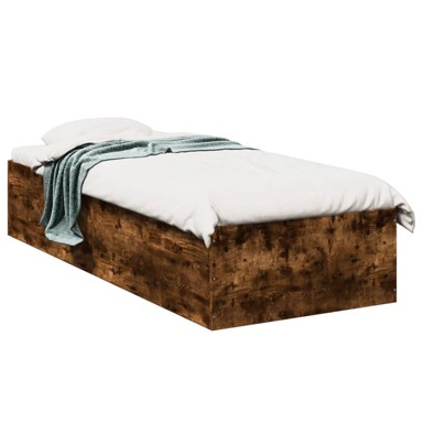 Okvir za krevet boja hrasta 75x190 cm konstruirano drvo
