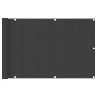 Balkonski zastor 90 x 300 cm HDPE, antracit