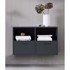 HAMMEL FURNITURE Crna zidna komoda s, 2 vrata 