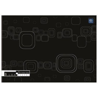 INTERDRUK Kolaž blok A4 10 listova 170 g crni papir