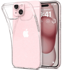 ONASI Silikonska maskica sa šljokicama, iPhone 13 6.1, prozirna, srebrne šljokice