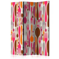 Sobna pregrada u 3 dijela Cutlery - pink and violet 135x172