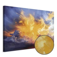Slika Prekrasan zalazak sunca, oblaci u toplim tonovima, 120x80 cm