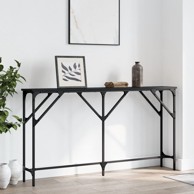 Konzolni stol crni 140 x 23 x 75 cm od konstruiranog drva