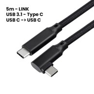 META Link kabel Legit, za Meta Quest 2/3 ili PICO 4, USB-C, kutni, 5m